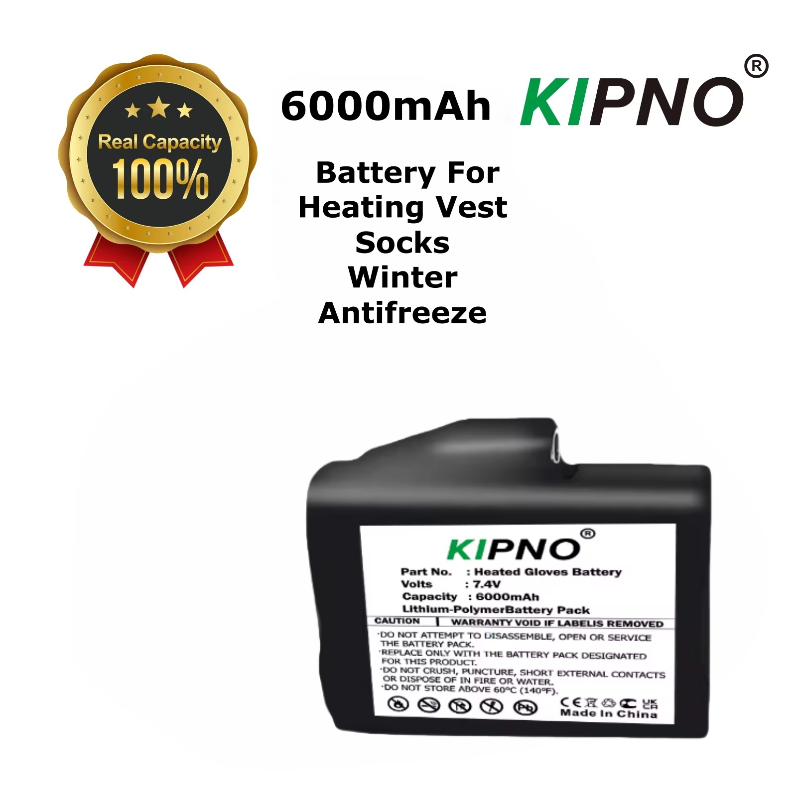 Heated Vest Battery - Batteria per guanti riscaldati Batteria al