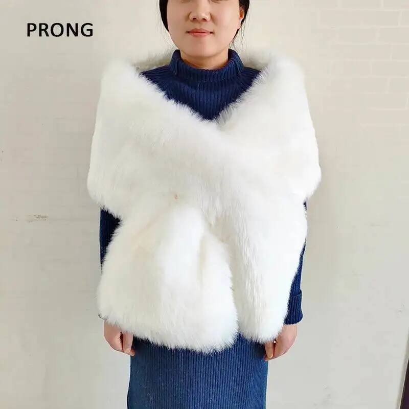 Shawl Wrap Winter - Scialli da donna in pelliccia sintetica