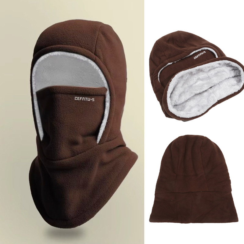 Knit Beanie Hat Warm - Passamontagna in pile Berretto da ciclismo