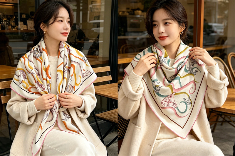 Sciarpa Doppia Faccia 135CM, L - Shawl Wrap Winter recensione e prezzo
